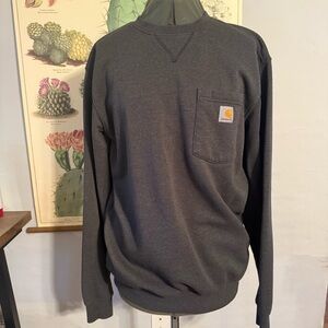 Carhartt Dark Gray Loose Fit Pocket Sweatshirt S